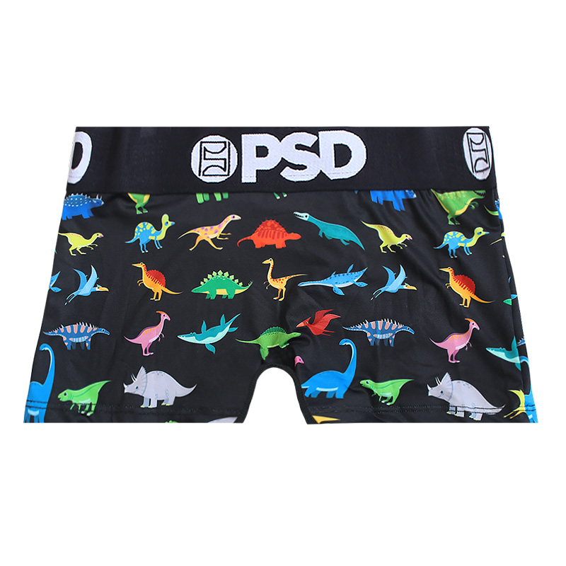 Black Dino Boy Short - PSD Underwear
