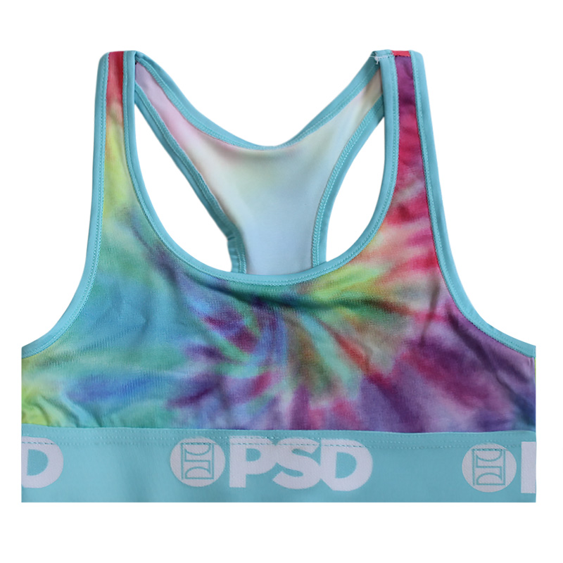 Aqua Tie Dye Sports Bra - PSD Underwear