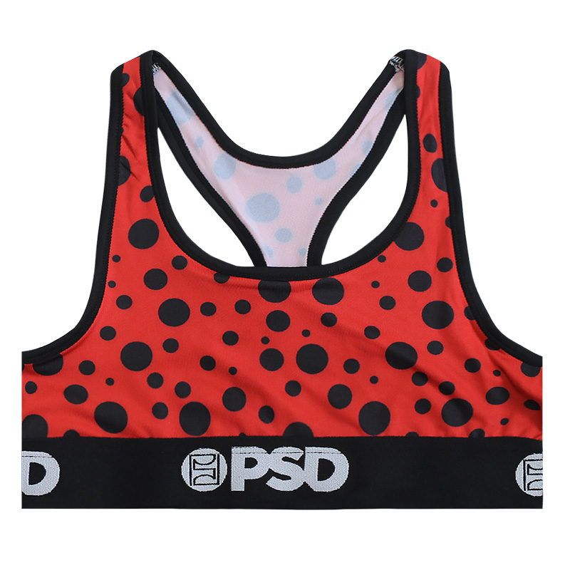 Red Polka Dot Sports Bra - PSD Underwear