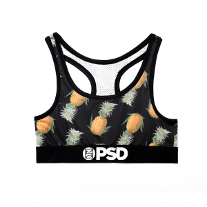 PSD x Sommer Ray Pineapple Blue Womens Sports Bra - BLUE COMBO