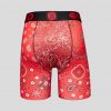 PSD Hyper Red Bandana Boxer Briefs Men's Underwear Medium
